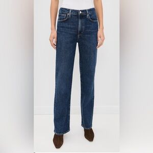 Agolde Harper Jeans Mid Rise Relaxed Straight Jeans